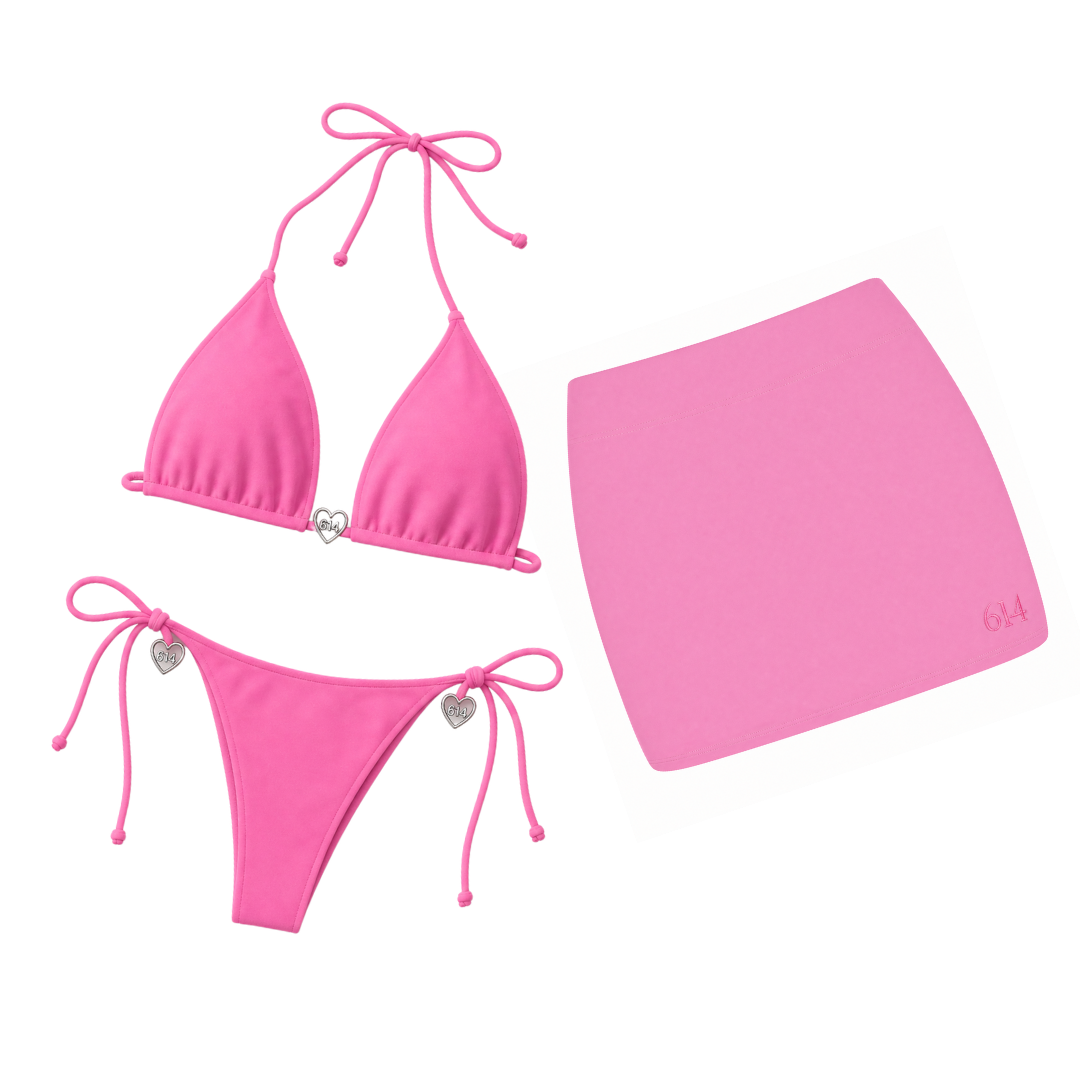 Terry Crush Pink Bikini Set