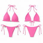 Terry Crush Pink Bikini Set